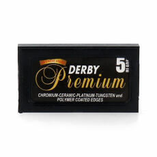 Derby Premium Black Double Edge Rasierklingen 20 x 5 = 100 Klingen