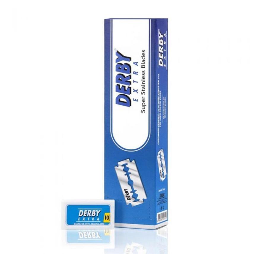 Derby Extra Stainless Steel Blue Double Edge Rasierklingen 20x10= 200 Klingen