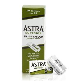 Astra Superior Platinum Double Edge green shaving blades...