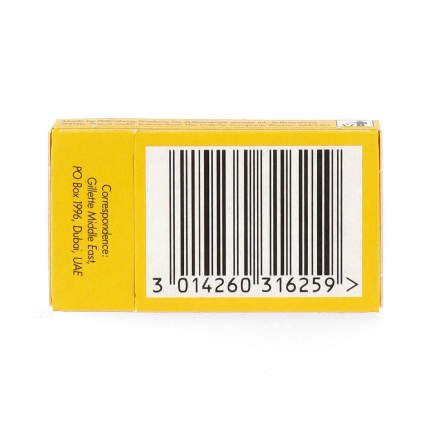 Gillette 7 OCLOCK Sharp yellow Double Edge Rasierklingen 20x5 = 100 Klingen