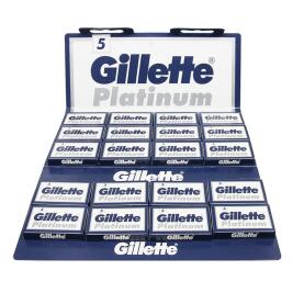 Gillette Platinum 5 Rasierklingen Double Edge 20x5 = 100...