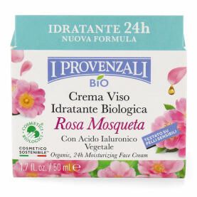 I Provenzali Feuchtigkeitsspendende Bio Gesichtscreme Rosa Mosqueta 50 ml
