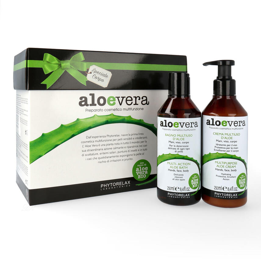 Phytorelax Aloe Vera Geschenkset MultiAction Aloe Body Creme + Aloe Bad