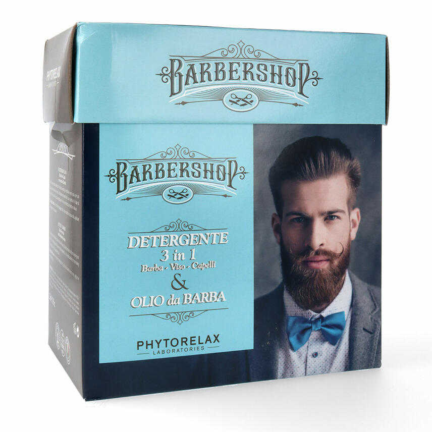 Phytorelax Men Barbershop Geschenkset Bart&ouml;l + Gesichtsreiniger