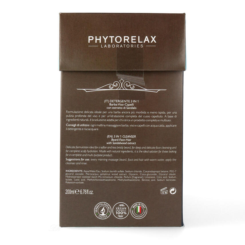 Phytorelax Men Barbershop Geschenkset Bart&ouml;l + Gesichtsreiniger