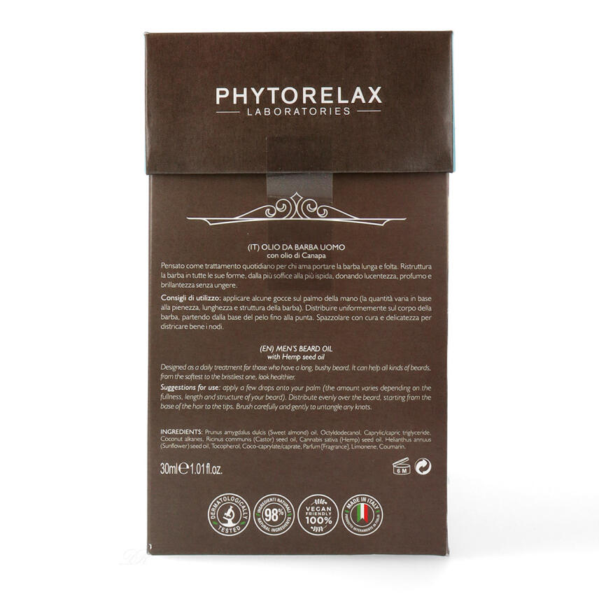 Phytorelax Men Barbershop Geschenkset Bart&ouml;l + Gesichtsreiniger