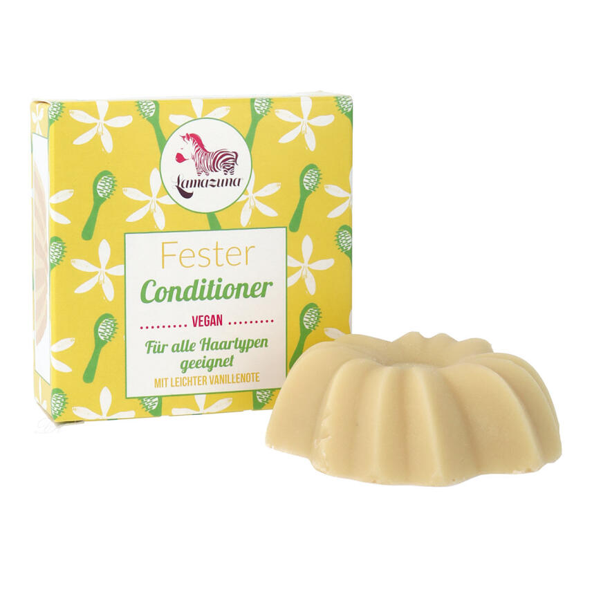 Lamazuna Fester Conditioner Vegan f&uuml;r alle Haartypen geeignet Vanille 74 ml