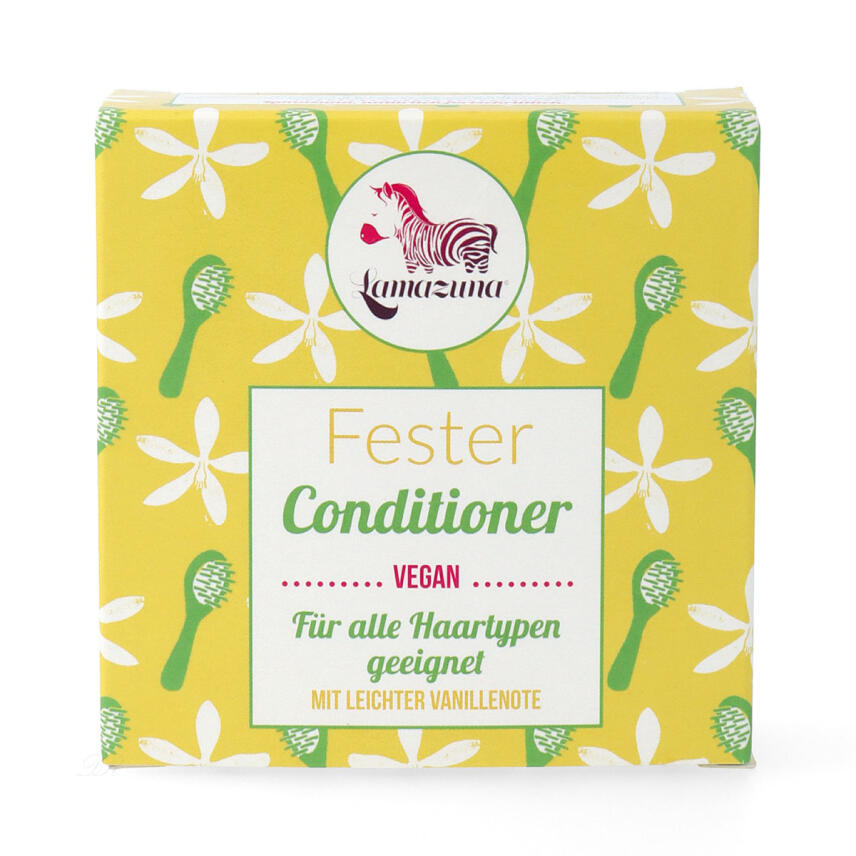 Lamazuna Fester Conditioner Vegan f&uuml;r alle Haartypen geeignet Vanille 74 ml