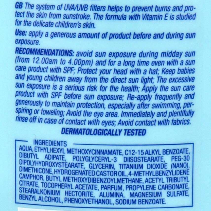 DELICE Kinder Sonnenmilch LSF30 UVA UVB Vitamin E 250 ml