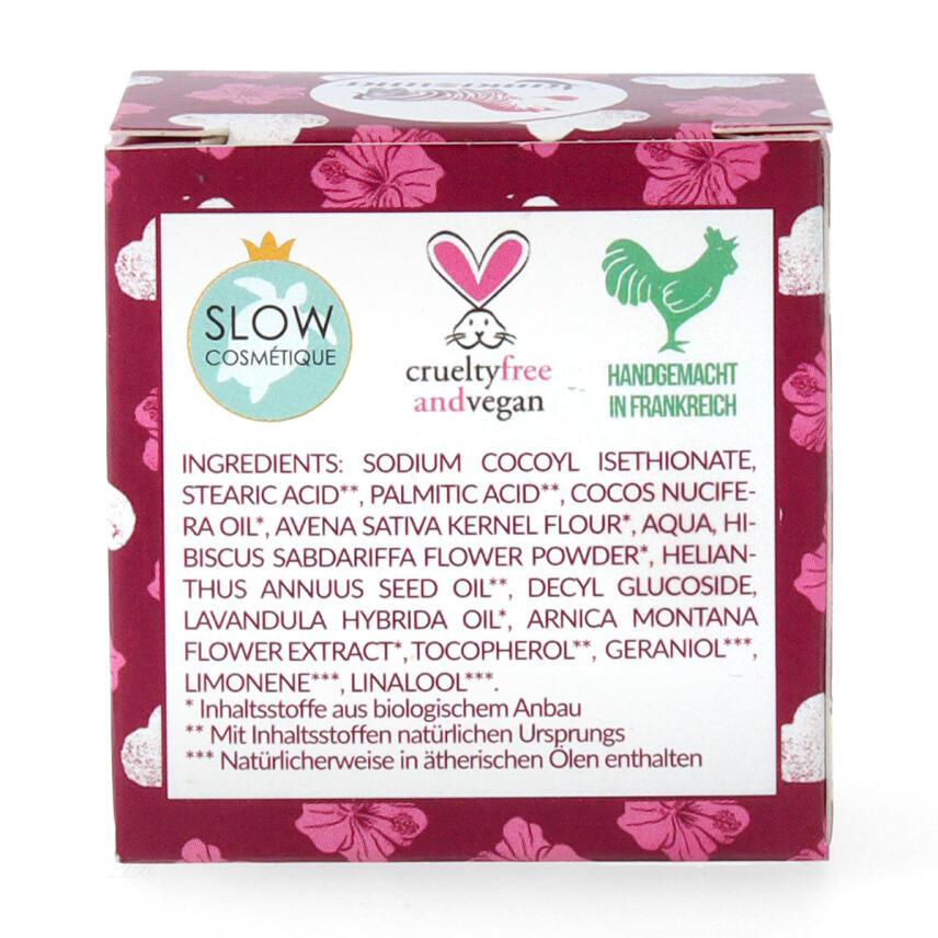 Lamazuna Feste Hautreinigung trockene &amp; empfindliche Haut Hibiskus Duft Vegan 25 g