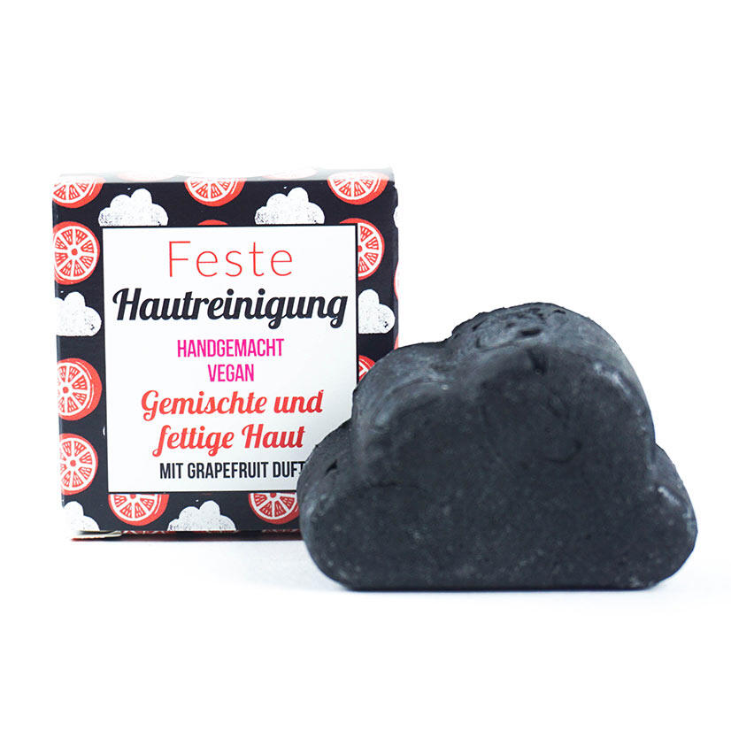 Lamazuna Feste Hautreinigung gemischte &amp; fettige Haut Grapefruit Duft Vegan 25 g