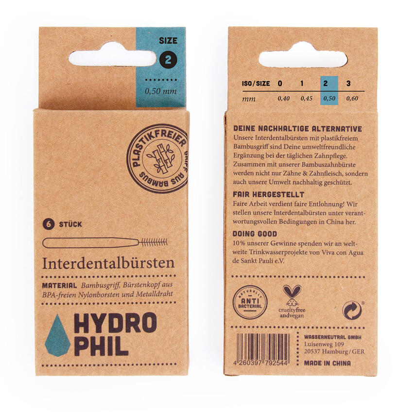 HYDROPHIL Interdentalb&uuml;rsten 6 St. 0,50 mm