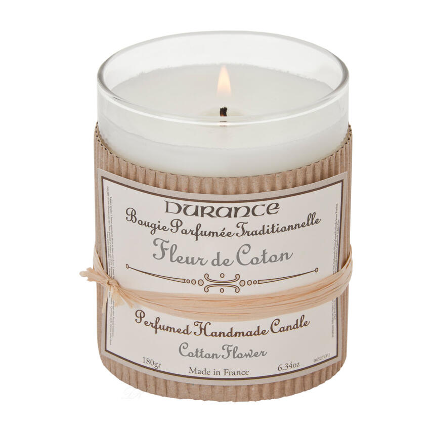 Durance Fleur de Coton Handgefertigte Duftkerze Baumwollbl&uuml;te 180 g