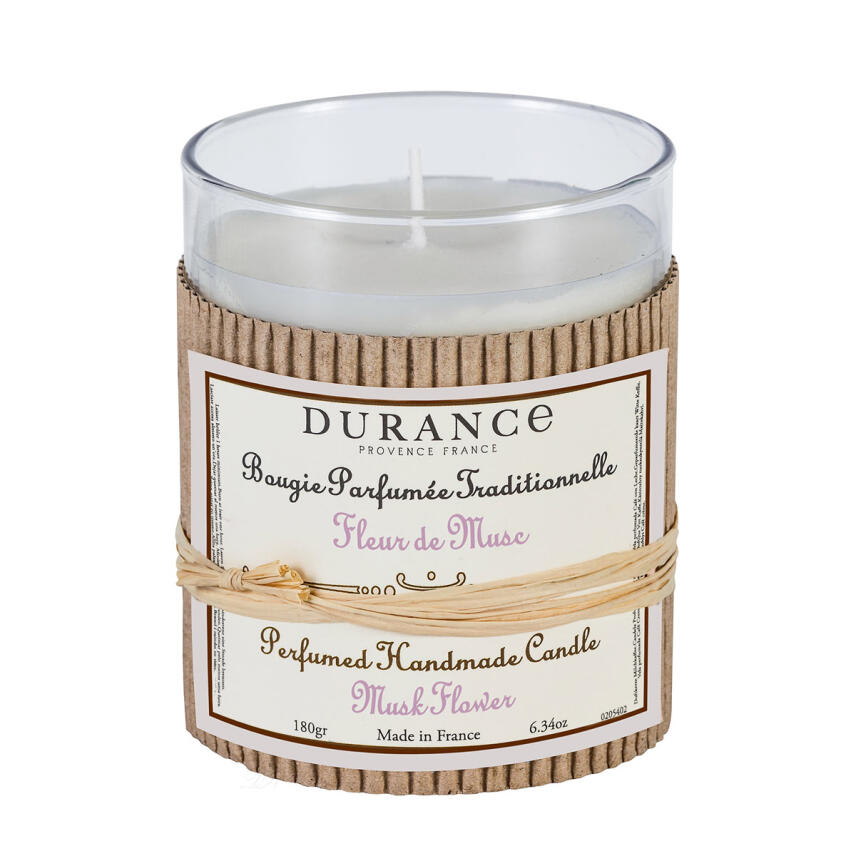 Durance Fleur de Musc Handgefertigte Duftkerze Moschusbl&uuml;te 180 g