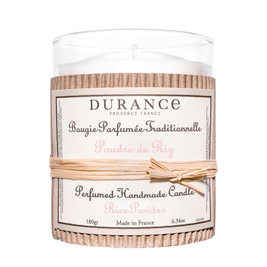 Durance Poudre de Riz Handgefertigte Duftkerze Reispuder 180 g