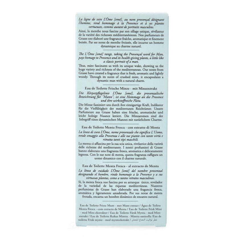 Durance L&ograve;me Menthe Fraiche Eau de Toilette Frische Minze 100 ml
