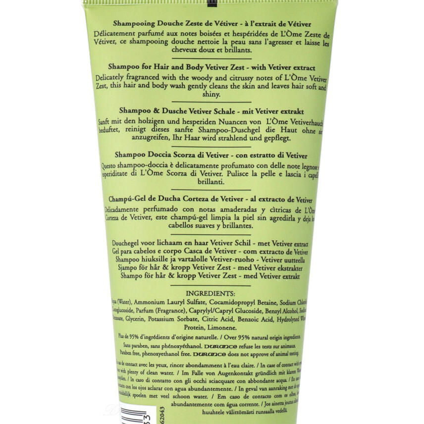 Durance L&ograve;me Zeste de Vetiver Duschgel Vetiver 200 ml