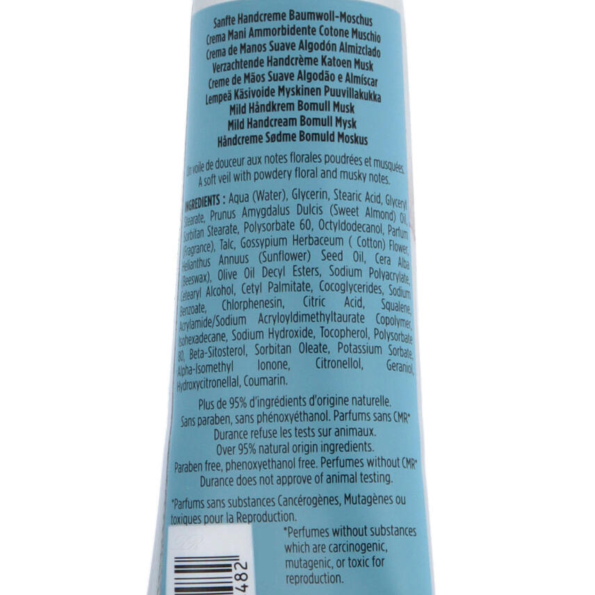 Durance Coton Musc Sanfte Handcreme Baumwoll Moschus 30 ml