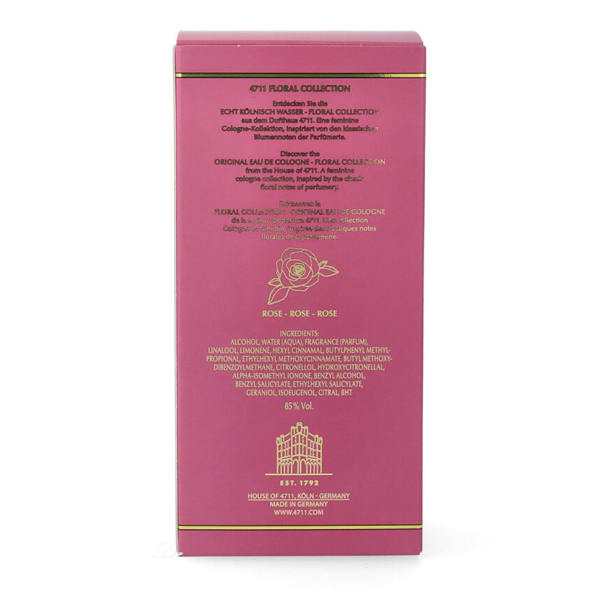 4711 Echt K&ouml;lnisch Wasser Floral Collection Rose Eau de Cologne 100 ml