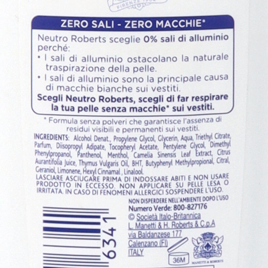 NEUTRO ROBERTS fresco deo gr&uuml;ner Tee &amp; Lime 75 ml - ohne Treibgas