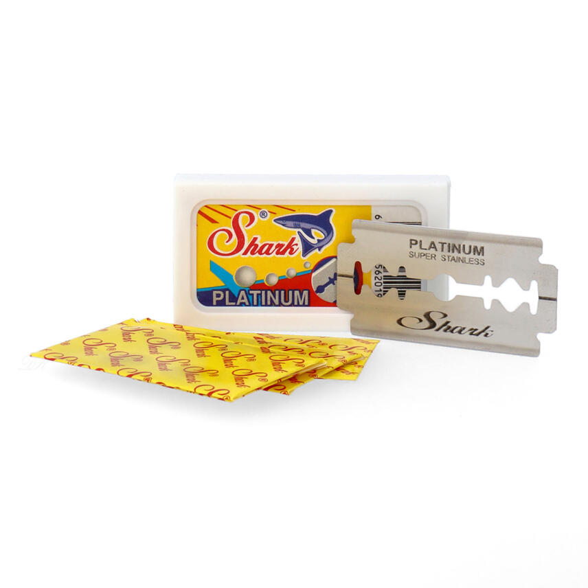 Shark Platinum Blades Double Edge Rasierklingen Packungsinhalt 5 St&uuml;ck