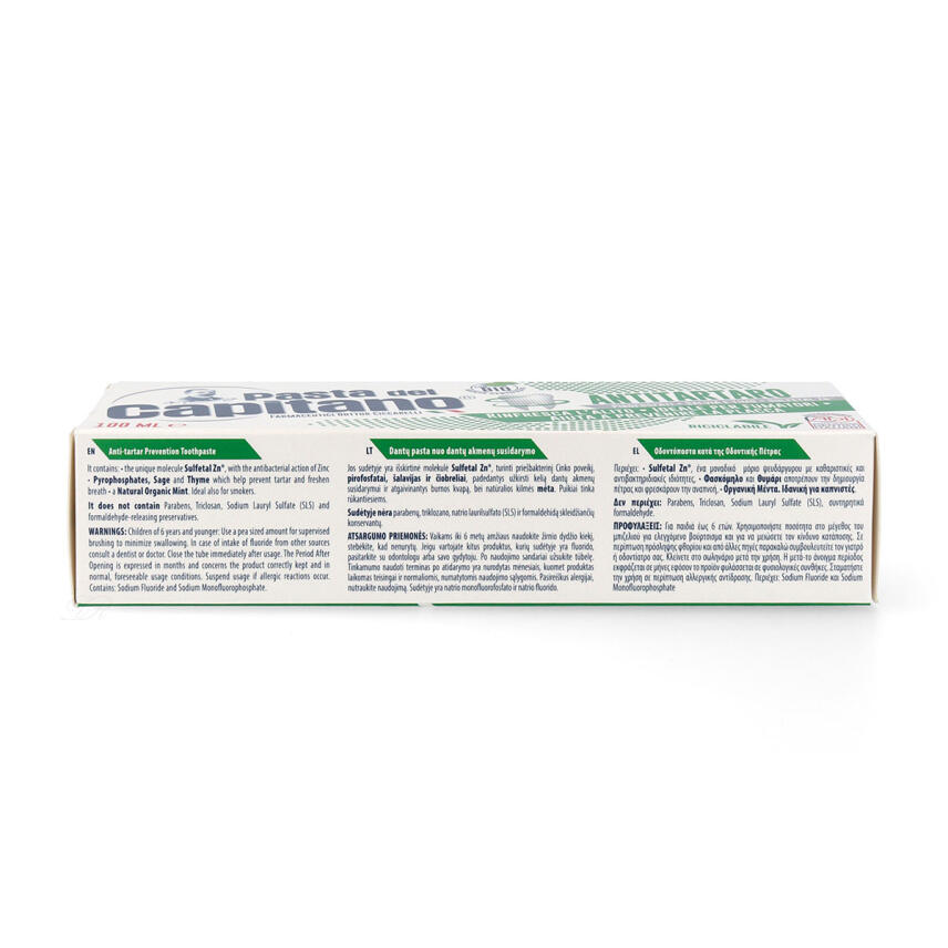 Pasta del Capitano Prevenzione Antitartaro Zahnpasta 100 ml