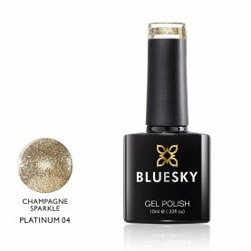 Bluesky Platinum 04 Champagne Sparkle UV Gel Nagellack 10 ml