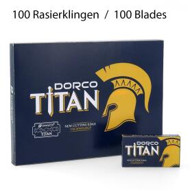 Dorco Titan Double Edge Rasierklingen Packungsinhalt 100 Stück