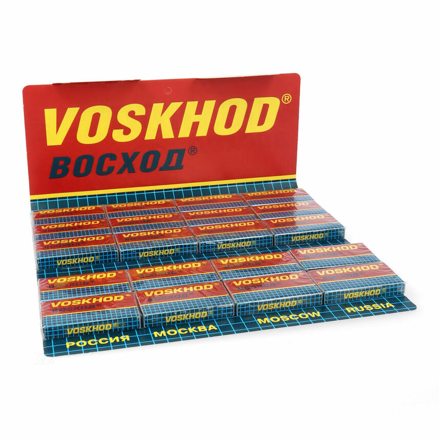 Voskhod Teflon Coated Double Edge Rasierklingen 100 St&uuml;ck