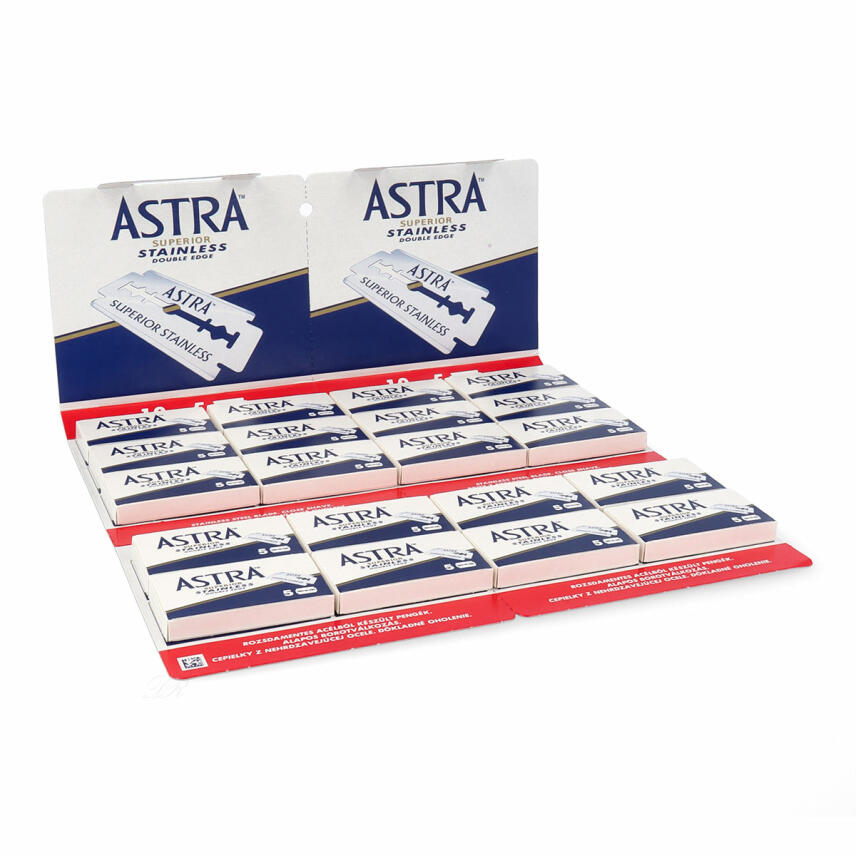 Astra Superior Stainless Double Edge blau Rasierklingen 100 St&uuml;ck