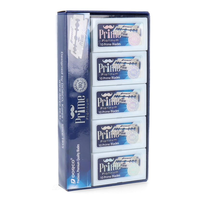 Dorco Prime Blade Platinum Double Edge Rasierklingen 100 St&uuml;ck