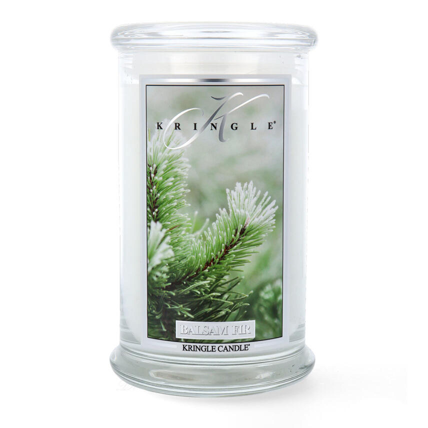 Kringle Candle Balsam Fir Gro&szlig;es Glas Duftkerze 624 g