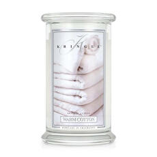 Kringle Candle Warm Cotton Gro&szlig;es Glas Duftkerze 624 g