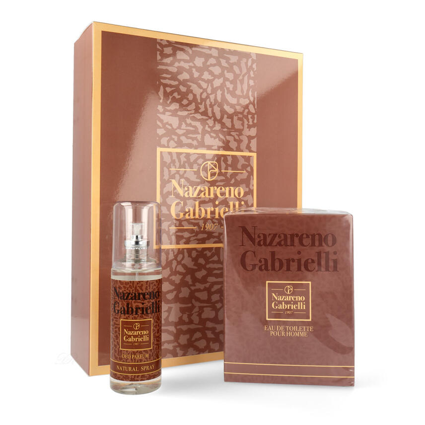 Nazareno Gabrielli Geschenkset Herren mit Eau de Toilette 100 ml &amp; Deo Parfum 120 ml
