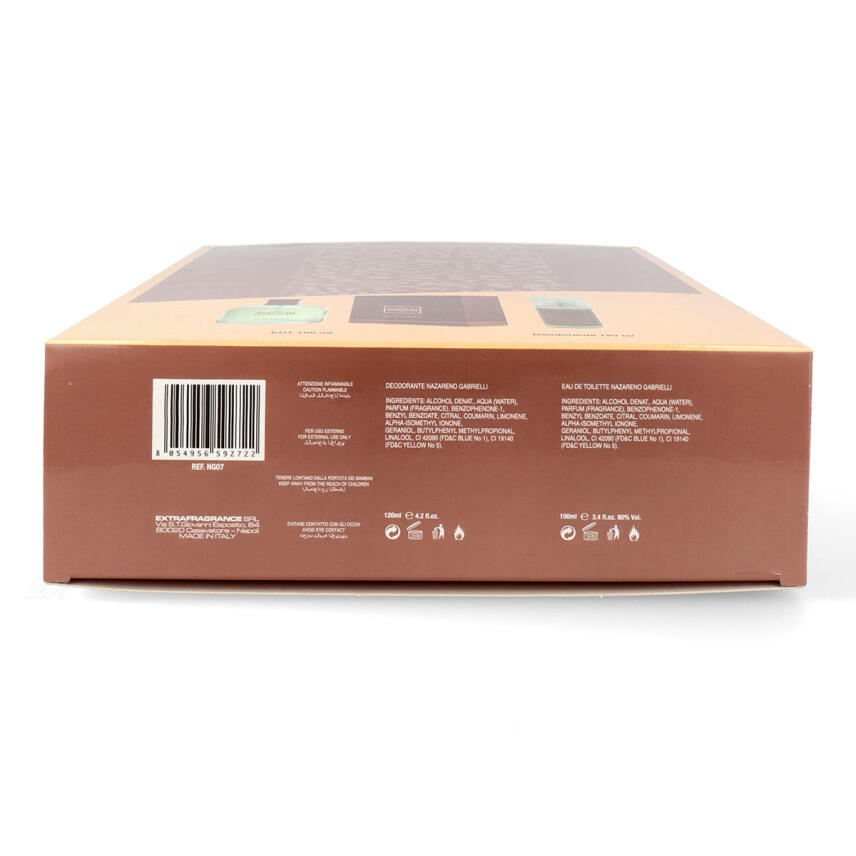 Nazareno Gabrielli Geschenkset Herren mit Eau de Toilette 100 ml &amp; Deo Parfum 120 ml
