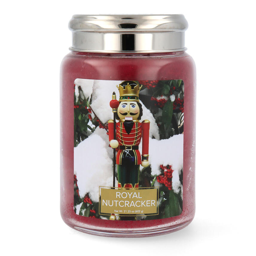 Village Candle Royal Nutcracker Duftkerze Gro&szlig;es Glas 602 g