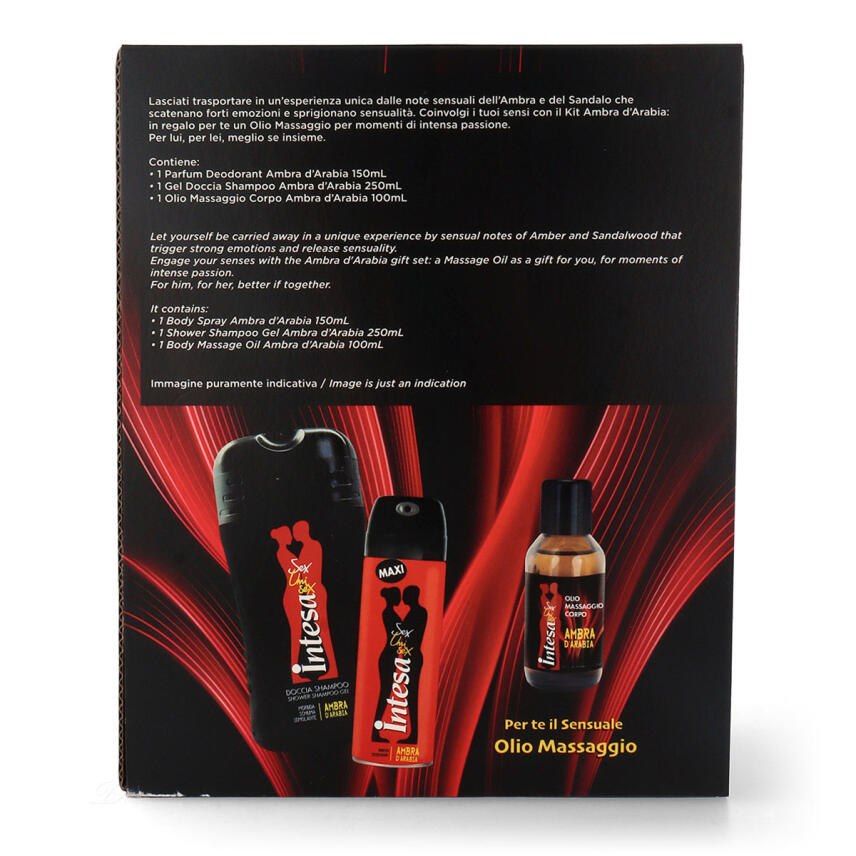 Intesa Geschenk Set Ambra DArabia Deodorant, Duschgel &amp; Massage&ouml;l
