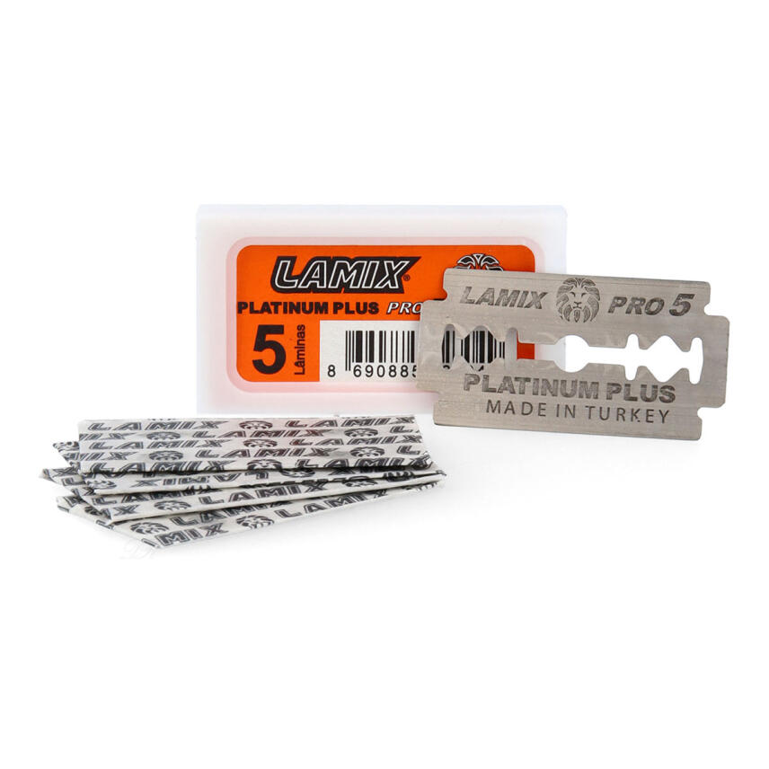 Lamix Platinum Plus Pro Double Edge Rasierklingen 10x5 = 50 St&uuml;ck