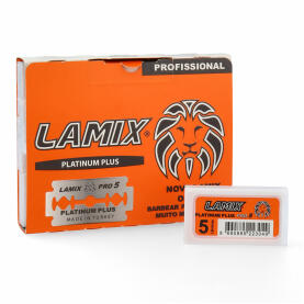 Lamix Platinum Plus Pro Double Edge Rasierklingen 10x5 = 50 Stück