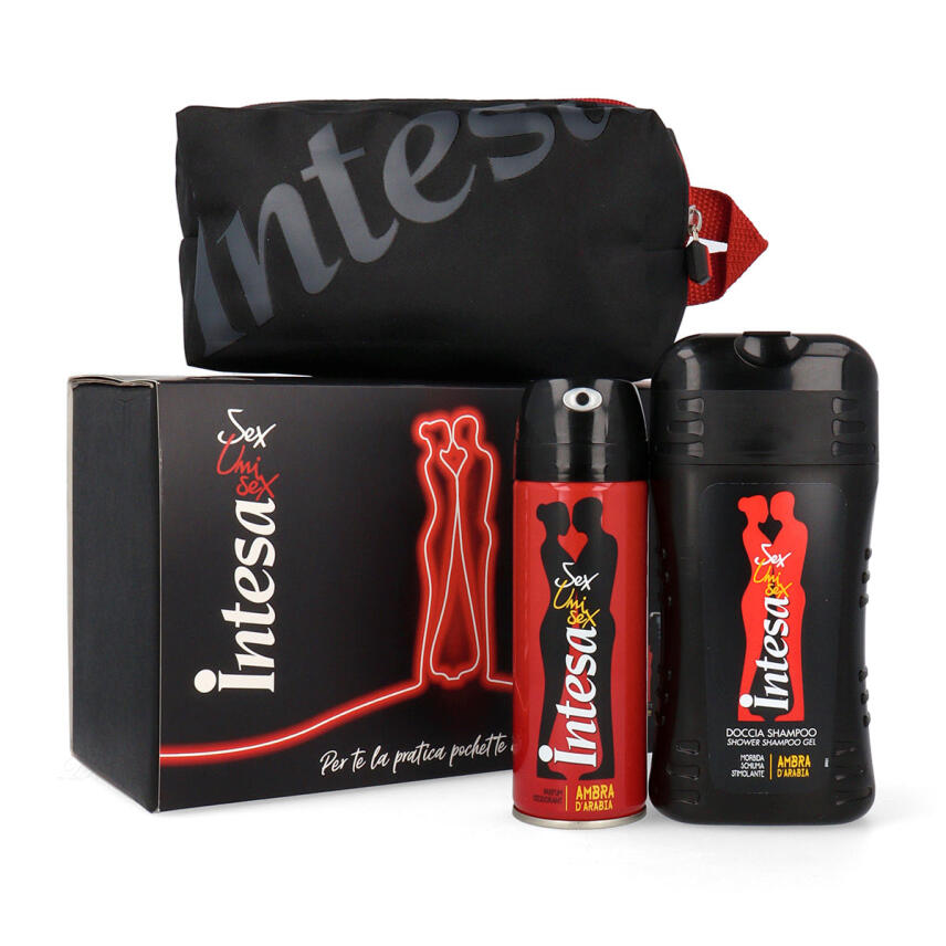Intesa Geschenkset Ambra DArabia Deo, Duschgel &amp; Travel Bag