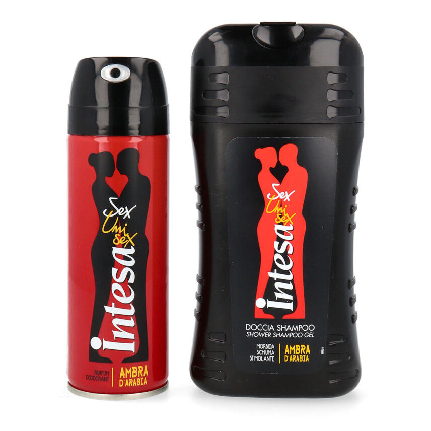 Intesa Geschenkset Ambra DArabia Deo, Duschgel &amp; Travel Bag