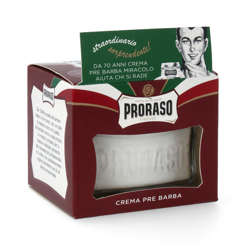 Proraso Crema Pre Barba Barbe Dure f&uuml;r starkes Barthaar 100 ml