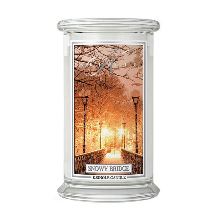 Kringle Candle Snowy Bridge Gro&szlig;es Glas Duftkerze 624 g