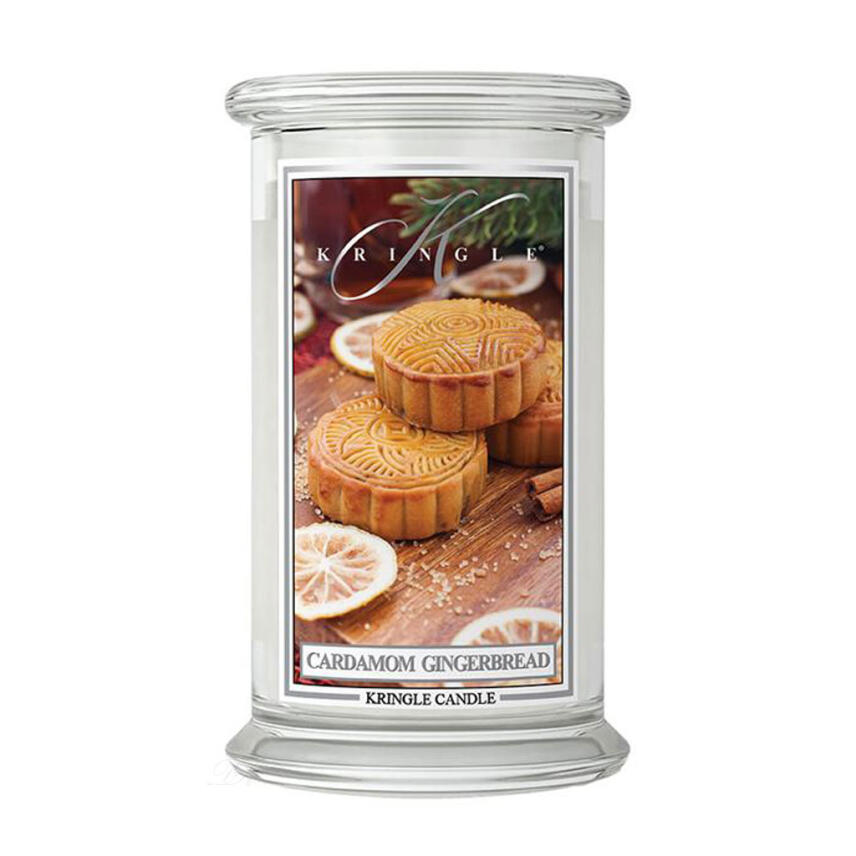 Kringle Candle Cardamom Gingerbread Gro&szlig;es Glas Duftkerze 624 g