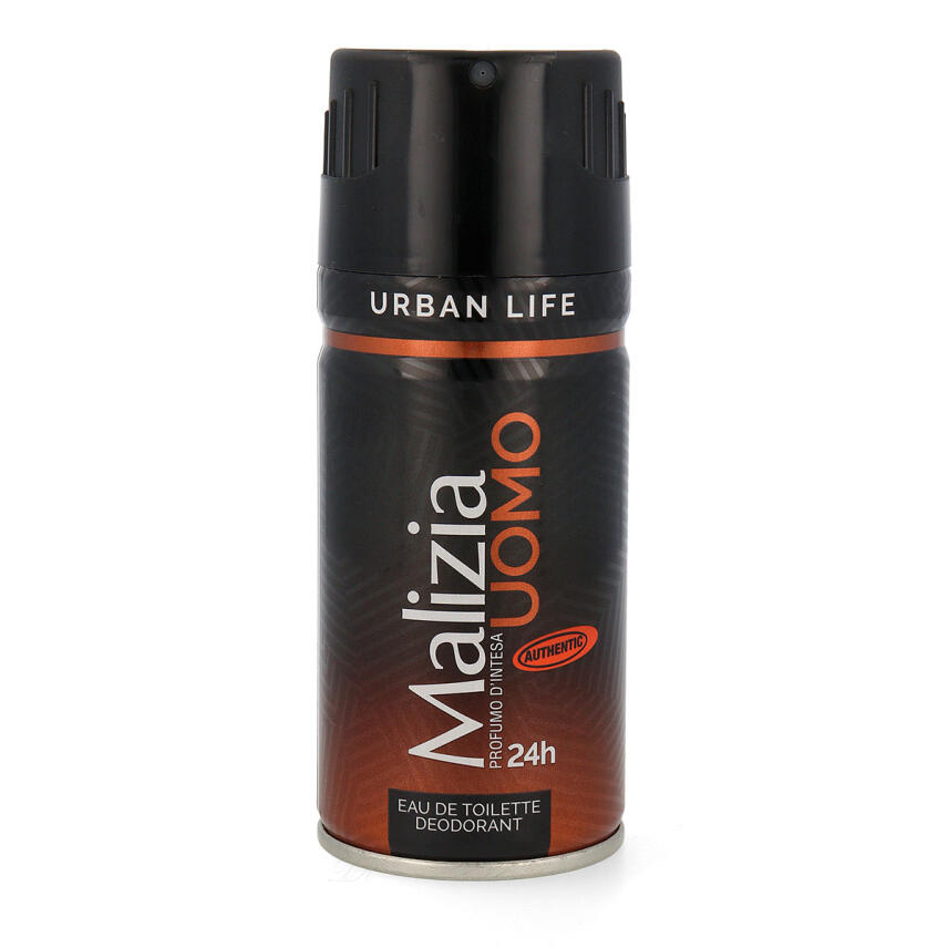 Malizia Uomo Set mit 9 x Deodorant 150 ml &amp; Eau de Toilette Vetyver 50 ml