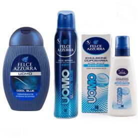 PAGLIERI Felce Azzurra Uomo Cool Blue Set Deo + Duschgel + After Shave Balsam