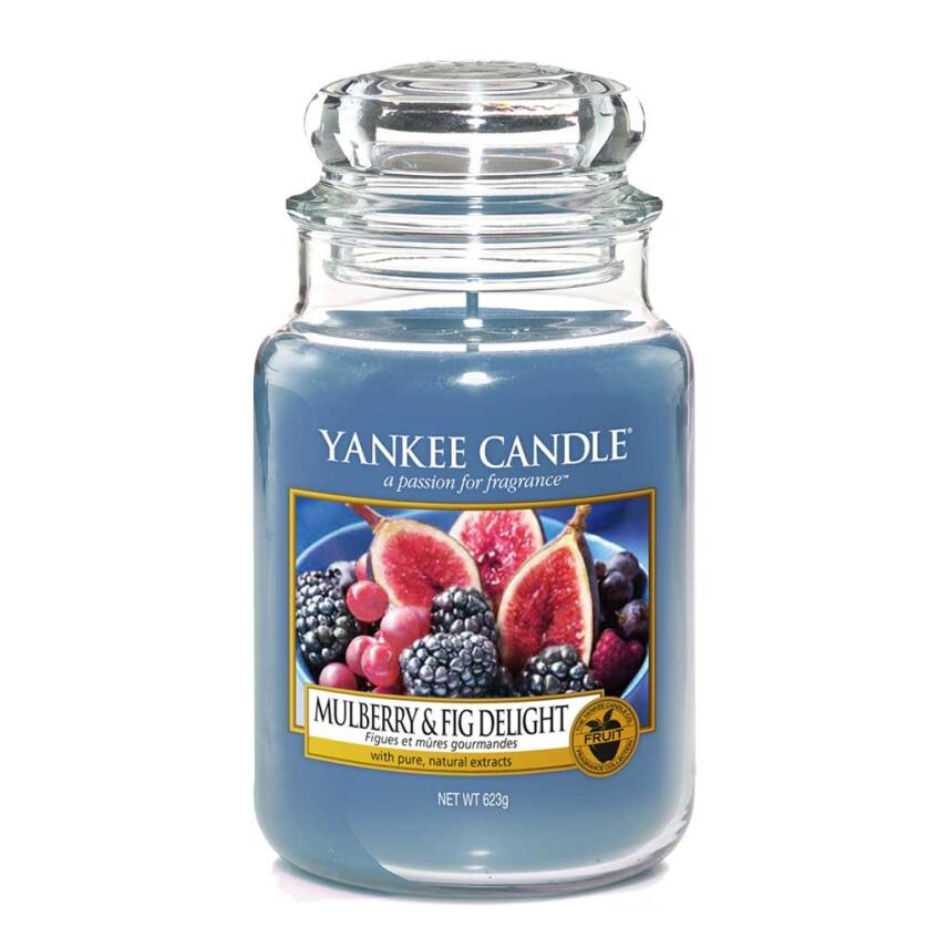 Yankee Candle Duftkerze Gro&szlig;es Glas 623 g Mulberry &amp; Fig Delight