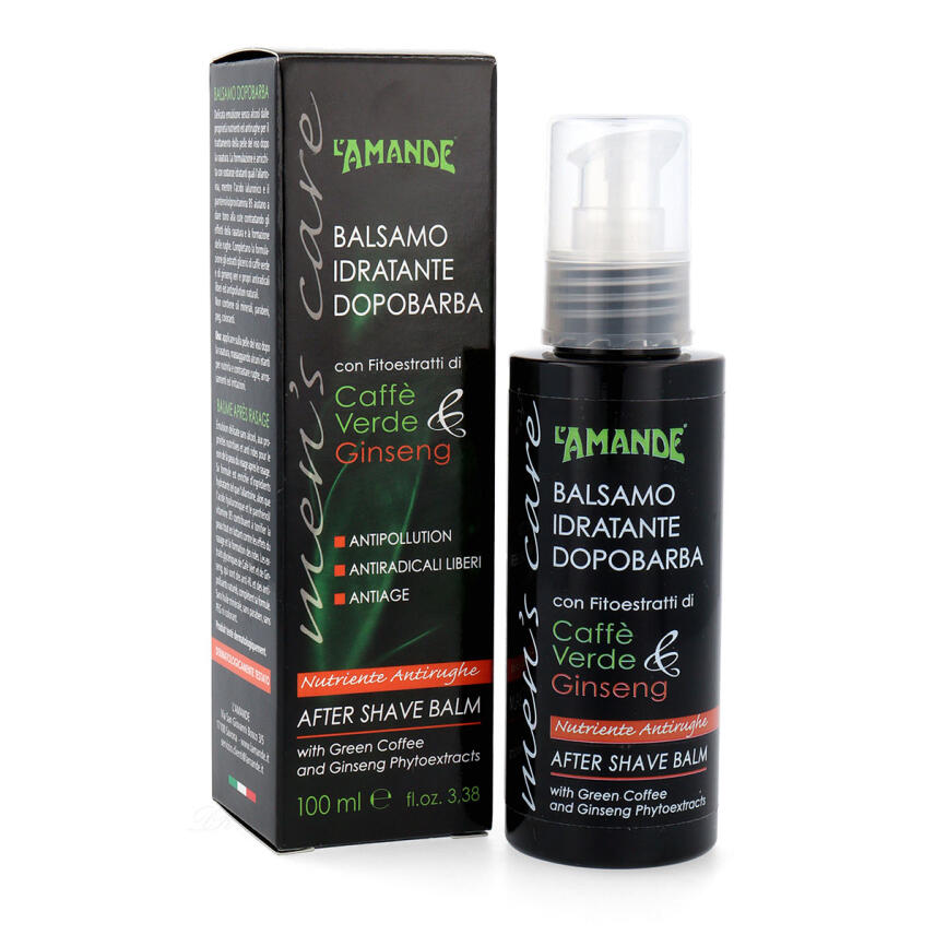 LAmande Men&acute;s Care Gr&uuml;ner Kaffee &amp; Ginseng After Shave Balsam ohne Alkohol 100ml