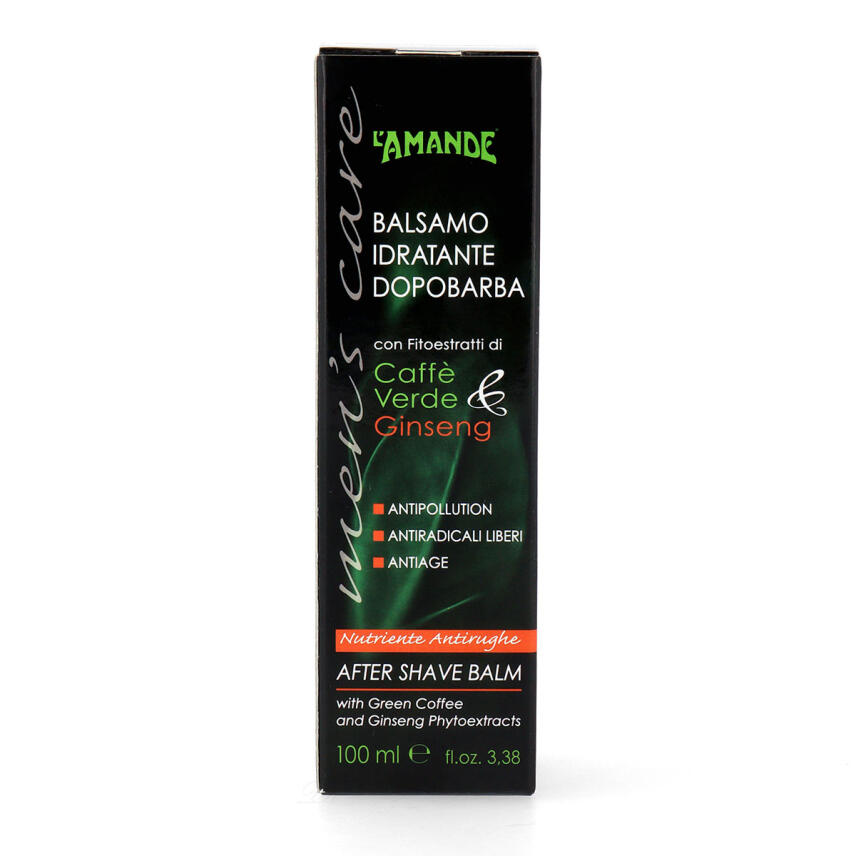 LAmande Men&acute;s Care Gr&uuml;ner Kaffee &amp; Ginseng After Shave Balsam ohne Alkohol 100ml