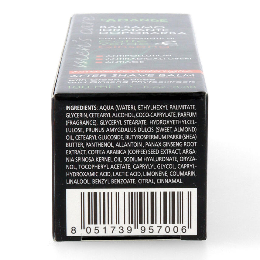 LAmande Men&acute;s Care Gr&uuml;ner Kaffee &amp; Ginseng After Shave Balsam ohne Alkohol 100ml